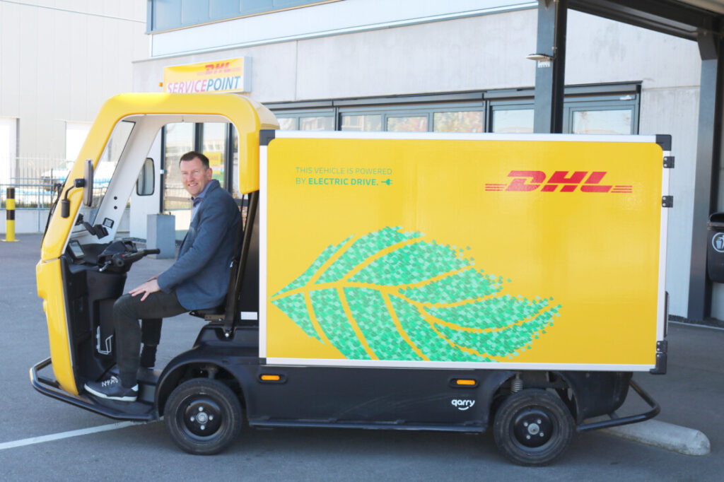 100% elektrisch vervoer met DHL naar de klanten van Romijn Office Supply